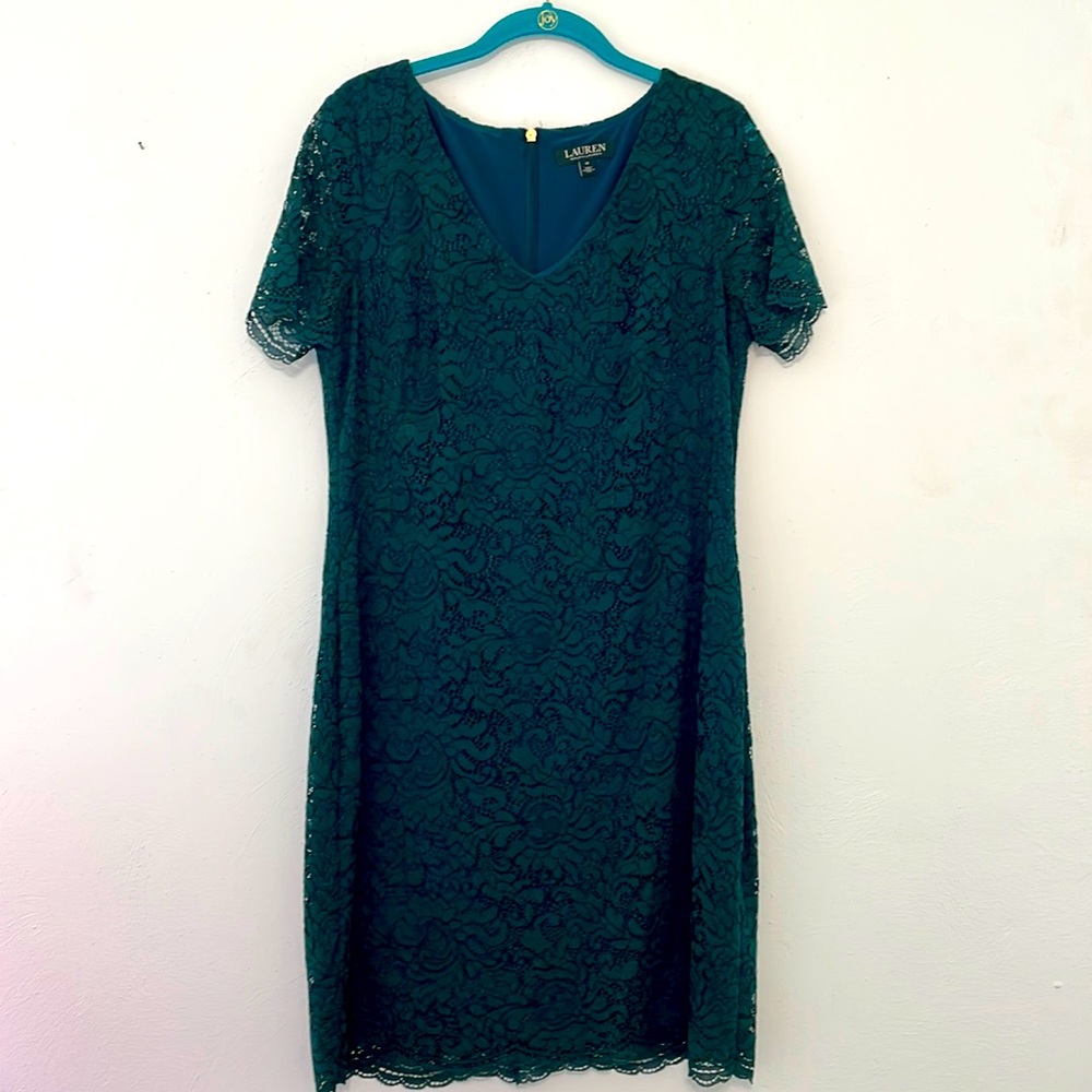 Ralph Lauren Lace Cocktail Dress - Size 12
